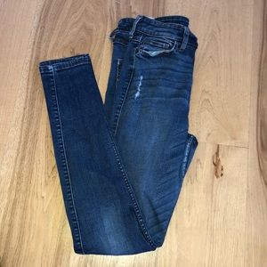 Dark was ripped jeans Abercrombie and Fitch